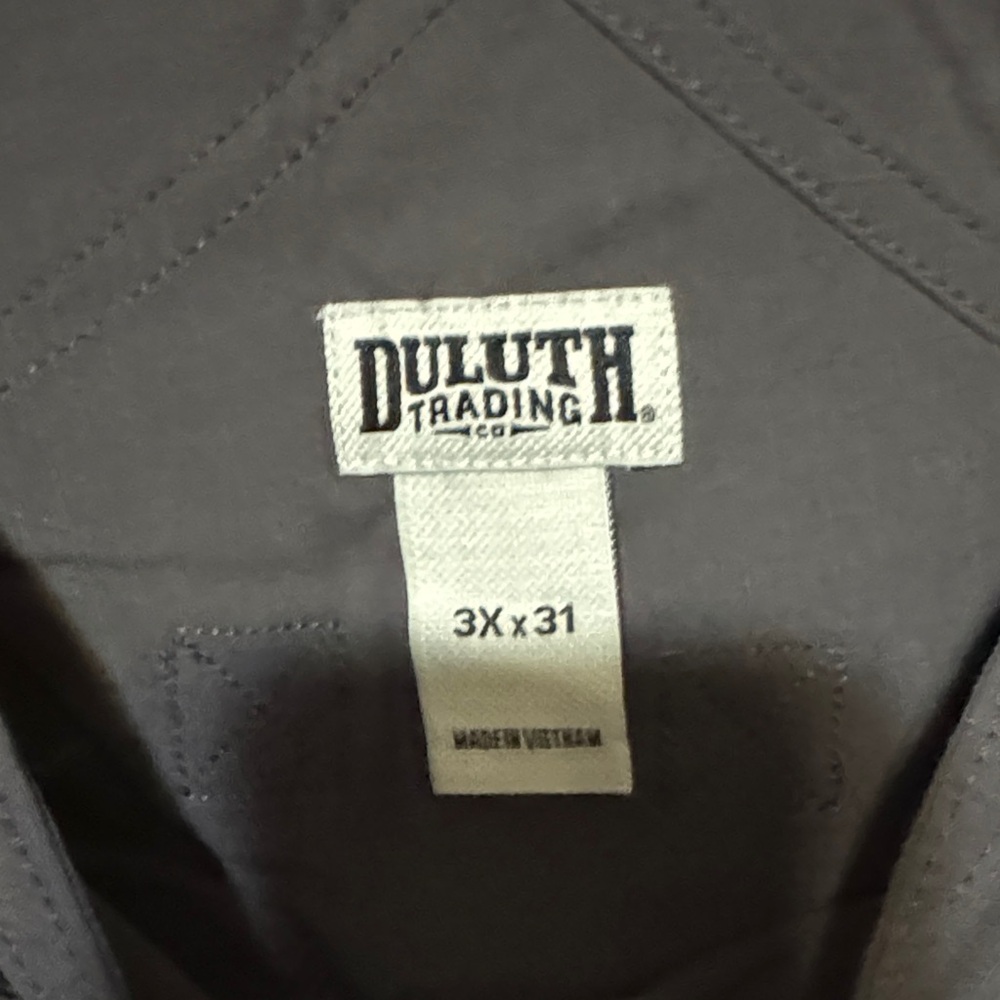 Duluth Trading Gray/Blue Gardening Overalls 3x - Picture 3 of 5